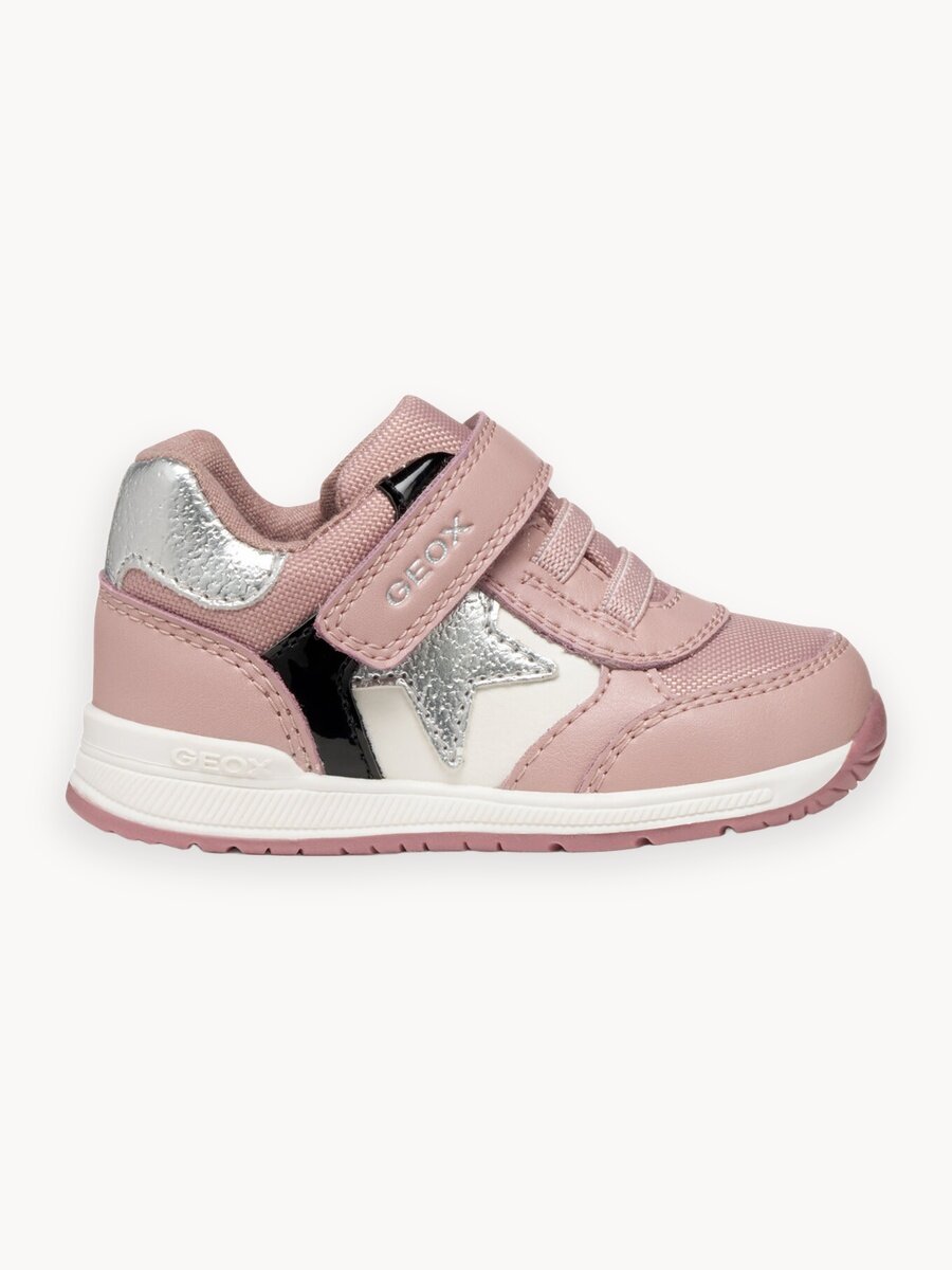Кроссовки GEOX, размер 23 EU, пыльная роза/чёрный