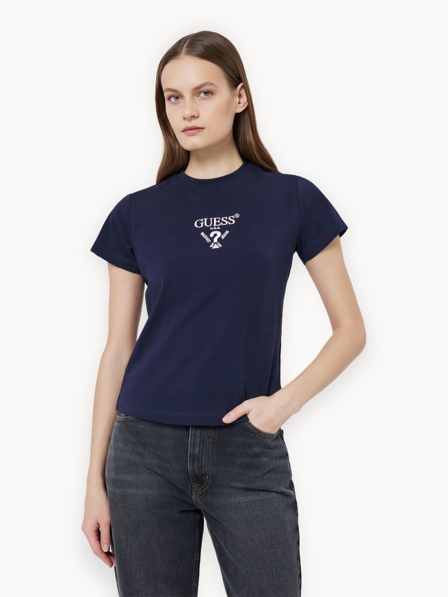 Футболка GUESS Colette SS, размер M, синий