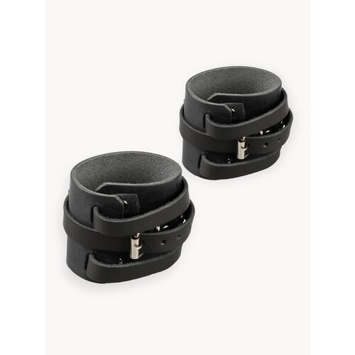 Напульсник для тяжелой атлетики (фиксатор запястья) ReKoy FGHK15 кожаный, 2 шт.