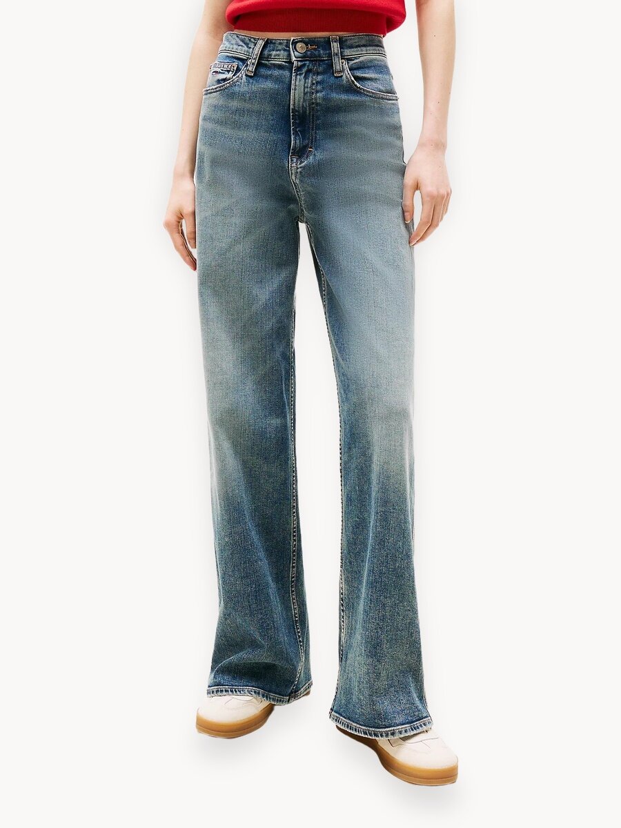 Джинсы широкие Tommy Jeans Claire, размер 27/30 JEAN, синий