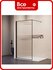 Душевая перегородка RGW 70x195, WA-08-B NEW, черный/ребристое, 8 мм (EasyClean) ...