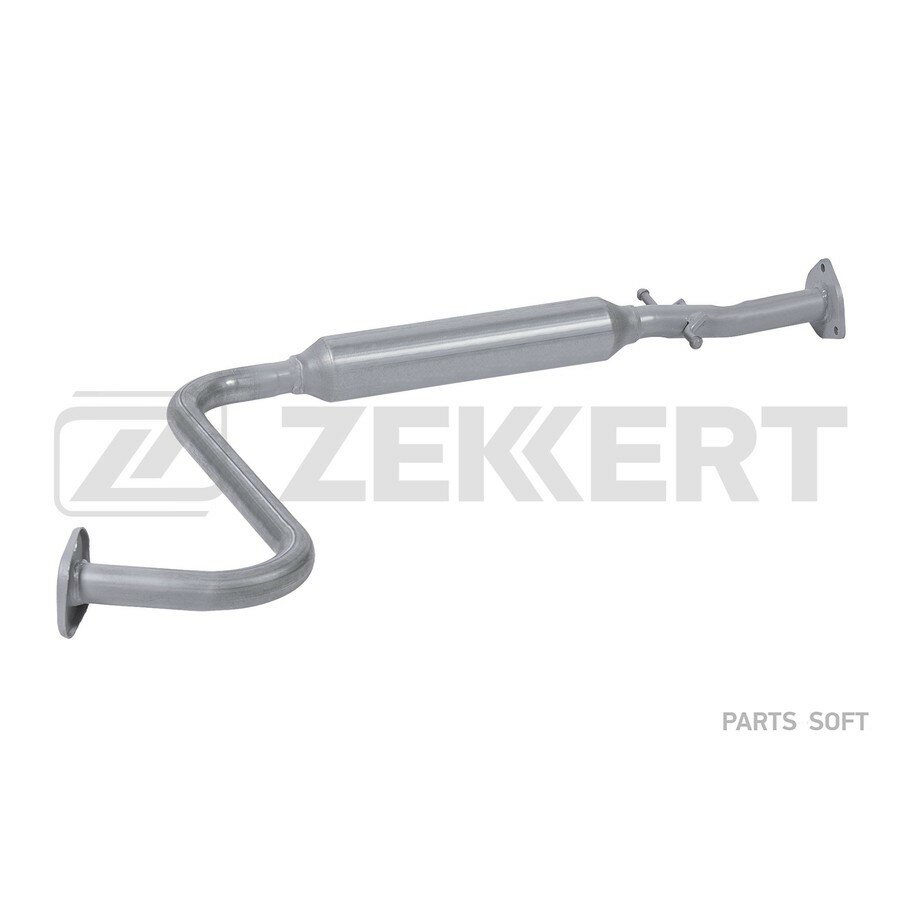 Глушитель дополнительный Daewoo Lanos (KLAT) 97- короткий со стронгером ZEKKERT GA2057A