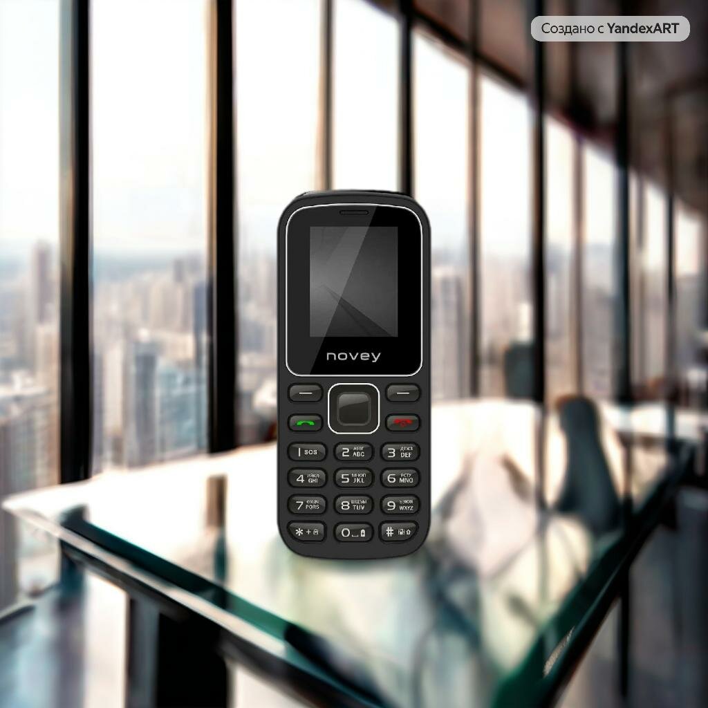 Мобильный телефон NOVEY M180C Black, черный - кнопочный телефон