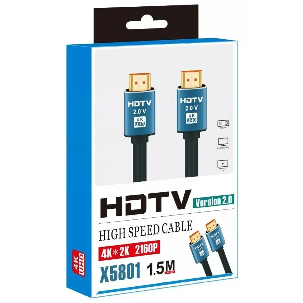 Высокоскоростной HDMI-кабель HDTV 2.0 В длиной 1,5 м — Наслаждайтесь качеством 4K!