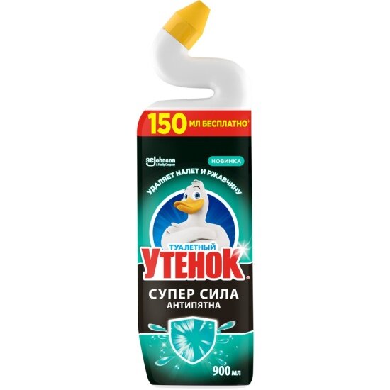 Чистящее средство Туалетный Утенок супер сила Антипятна 900 мл