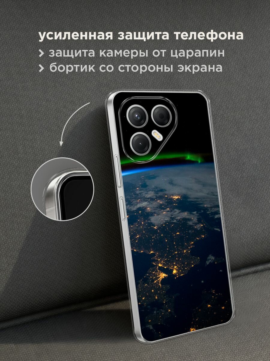 Чехол на Tecno Pova 7 5G / Текно Пова 7 5G с принтом "Земля из космоса" — фото 1