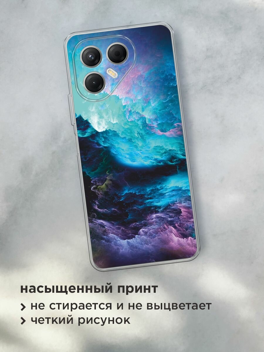 Чехол на Tecno Pova 7 5G / Текно Пова 7 5G с принтом "Бирюзовое небо" — фото 1