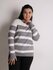 Свитер женский в полоску, с длинным рукавом