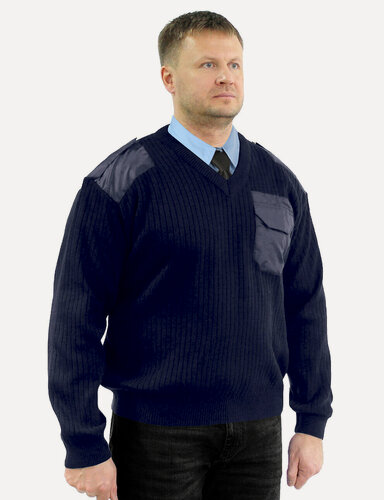 Изображение товара Свитер охранника синий джемпер, Компания БВР, размер 46, Синий
