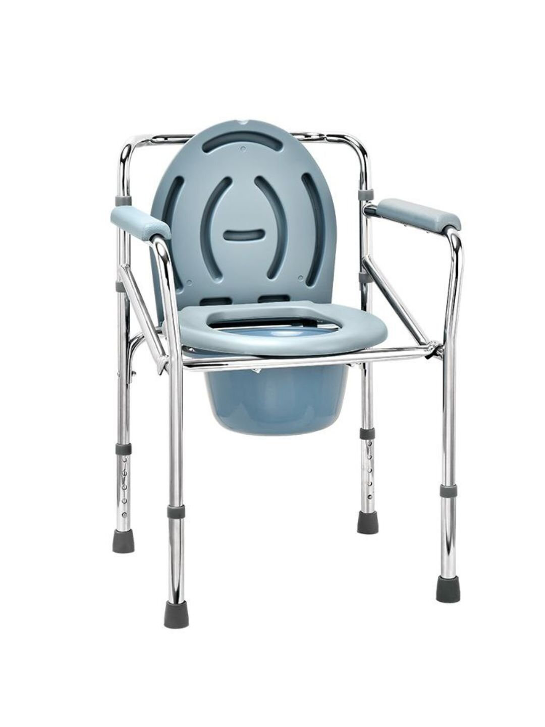 Туалетный стул с регулируемыми ножками и подлокотниками