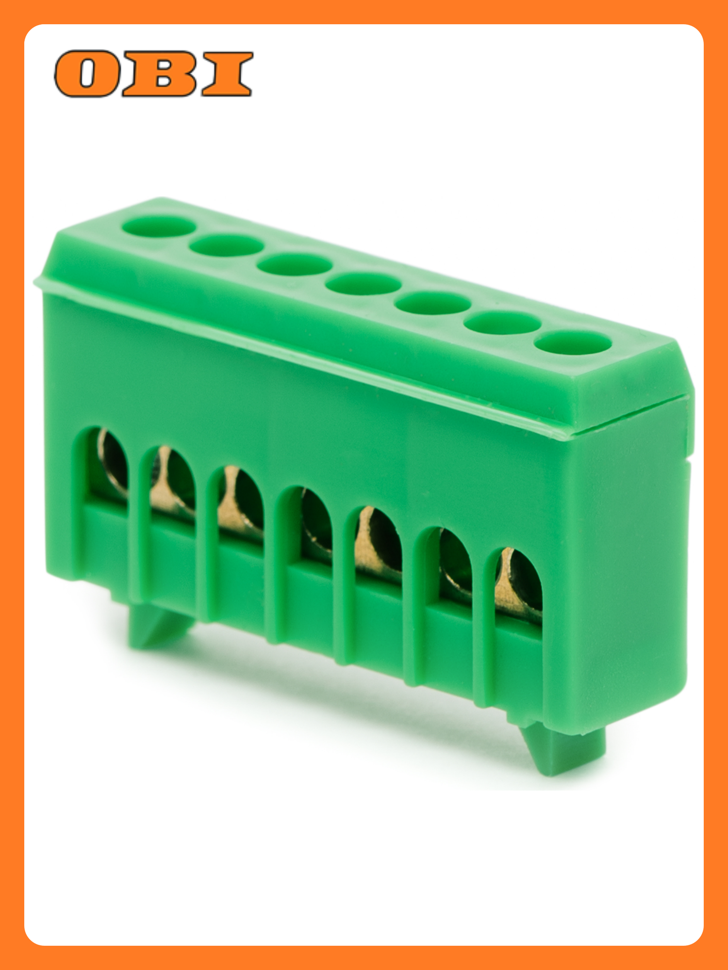 Шина нулевая PE земля REXANT на корпусных изоляторах 6ГР 6X9