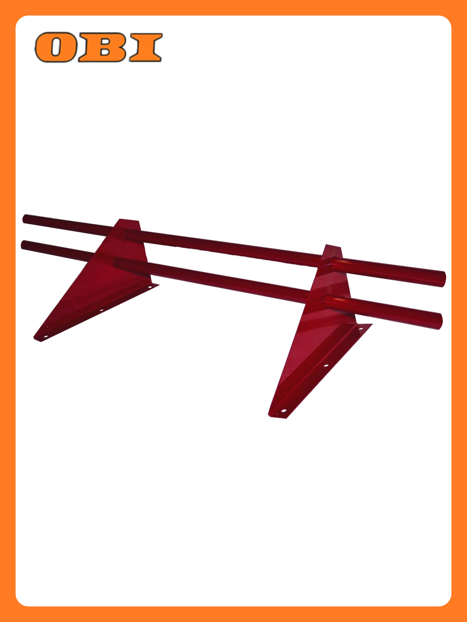 Снегозадержатель Таврос трубчатый красный для металлочерепицы и профнастила 300 см