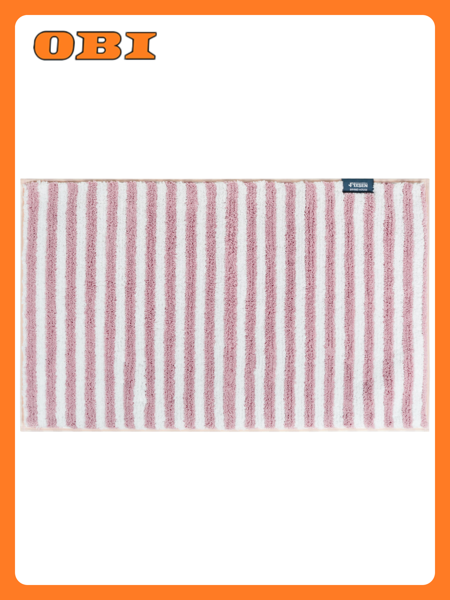 Коврик для ванной Fixsen Liner 50x80 см вспененный ПВХ с рисунком розовый