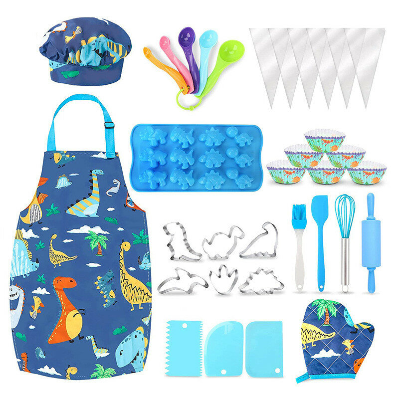 Игрушка для кухни creative 31 piece dinosaur baking set, 31 штук