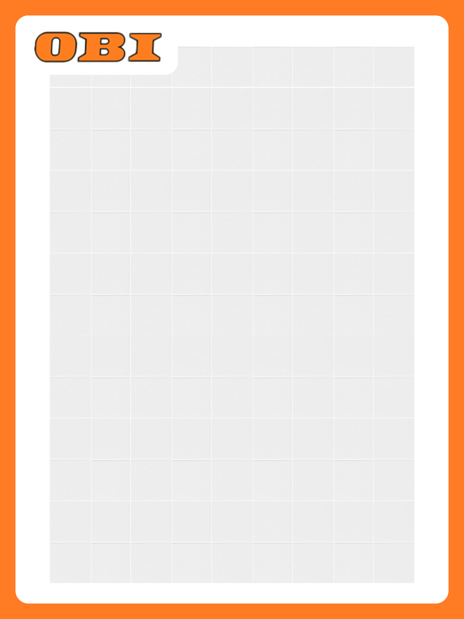 Панель ДВП листовая Белоснежный кафель 1220х2440х3 мм