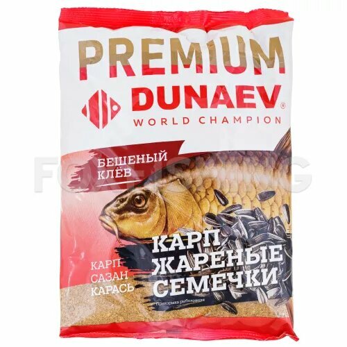 Прикормка Dunaev Premium Карп-Сазан жареная семечка