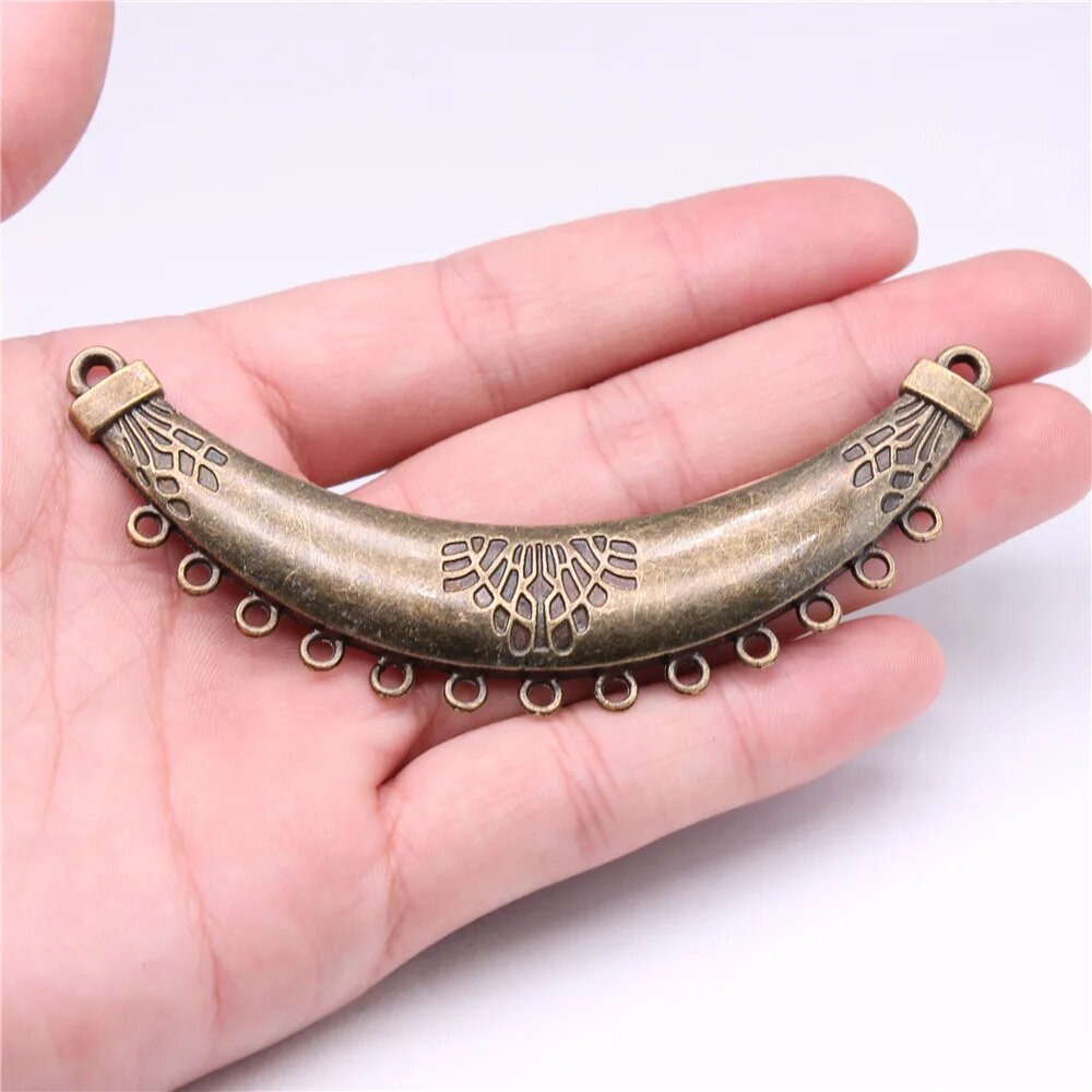 Заключения для ожерелий, бронзовые, 95mm-Bronze, 2шт