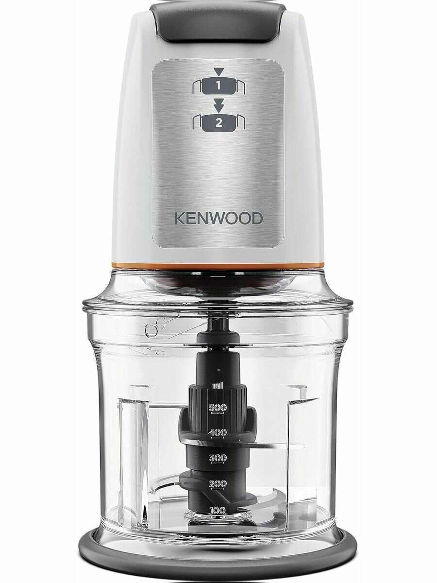 Чоппер KENWOOD CHP61 кухонный измельчитель, 500 Вт, стеклянная чаша 1,2 л, 2 скорости, нож из нержавеющей стали