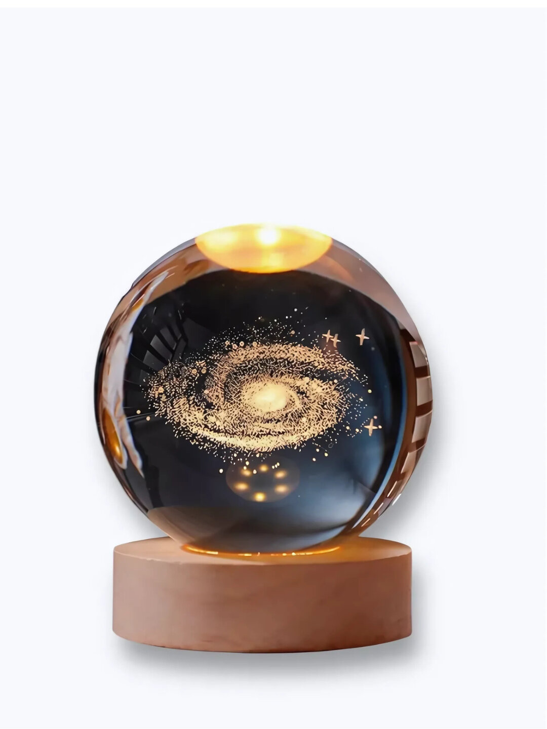 Хрустальный шар ночник 3D, антистресс, настольный светильник, 6 см лампа LED Minor мечеть