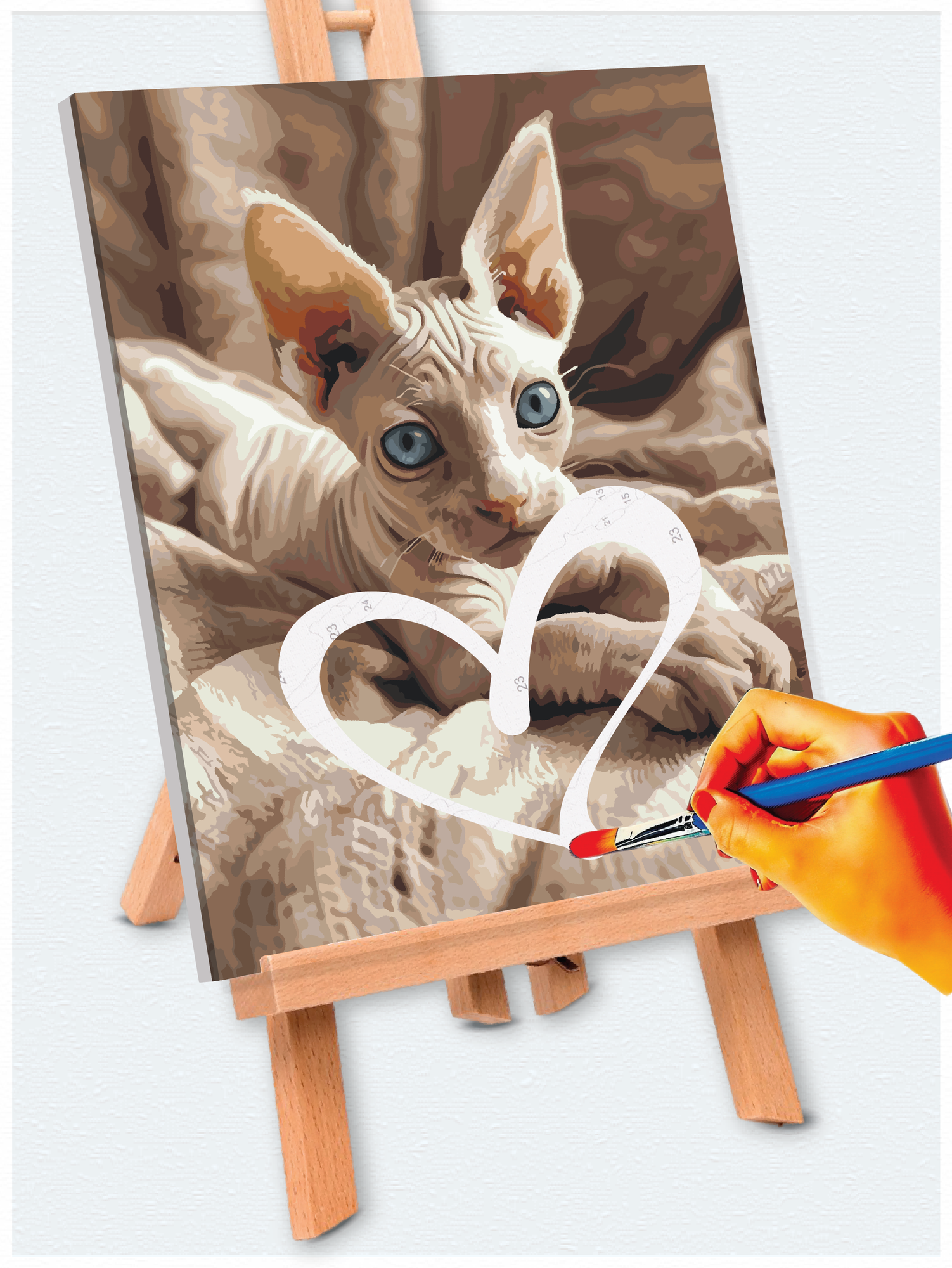 Картина по номерам "Сфинкс_2", Холст на подрамнике 40х50, набор для рисования — фото 1