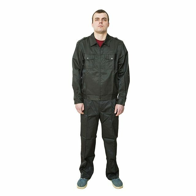 Костюм Секьюрити ткань Грета цвет черный BVR (Разм. 56-58 / Рост 170-176)