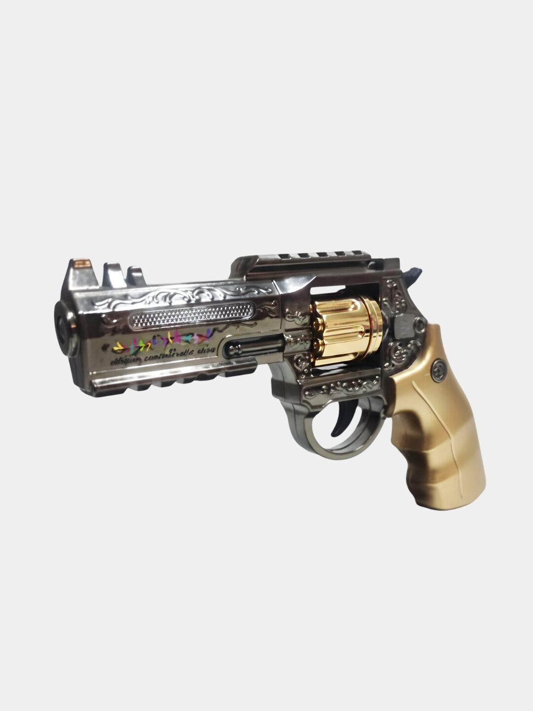 Детский пистолет с паром, светом, звуком, автомат музыкальный, револьвер — фото 1