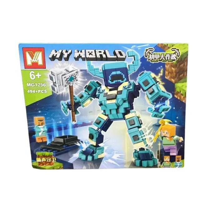 Конструктор My World " Боевой робот " 494 детали