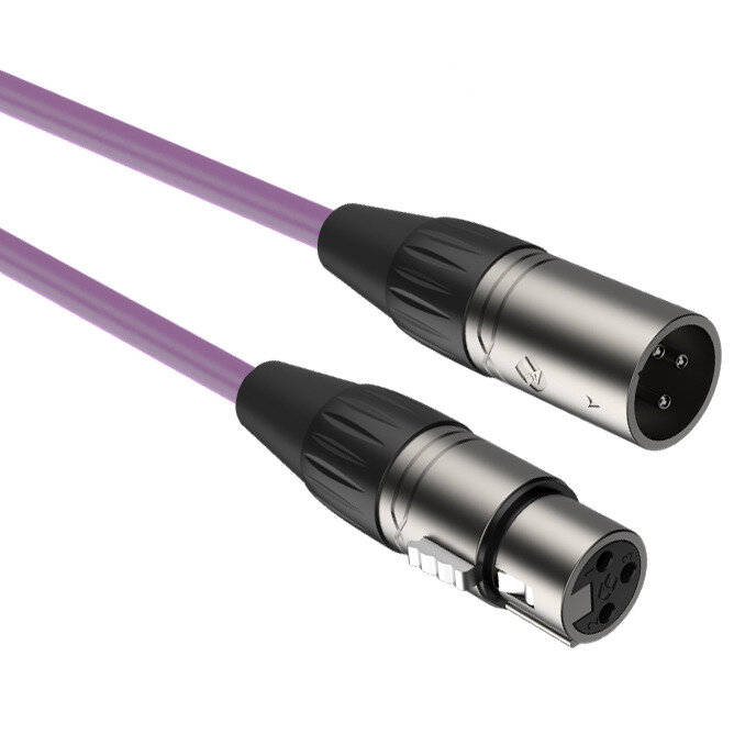Кабель аудио 1xXLR - 1xXLR Rich Pro RP156 Purple 3.0m