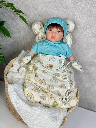 Изображение товара Кукла для девочки 45 см Тео мягконабивная (M898K)