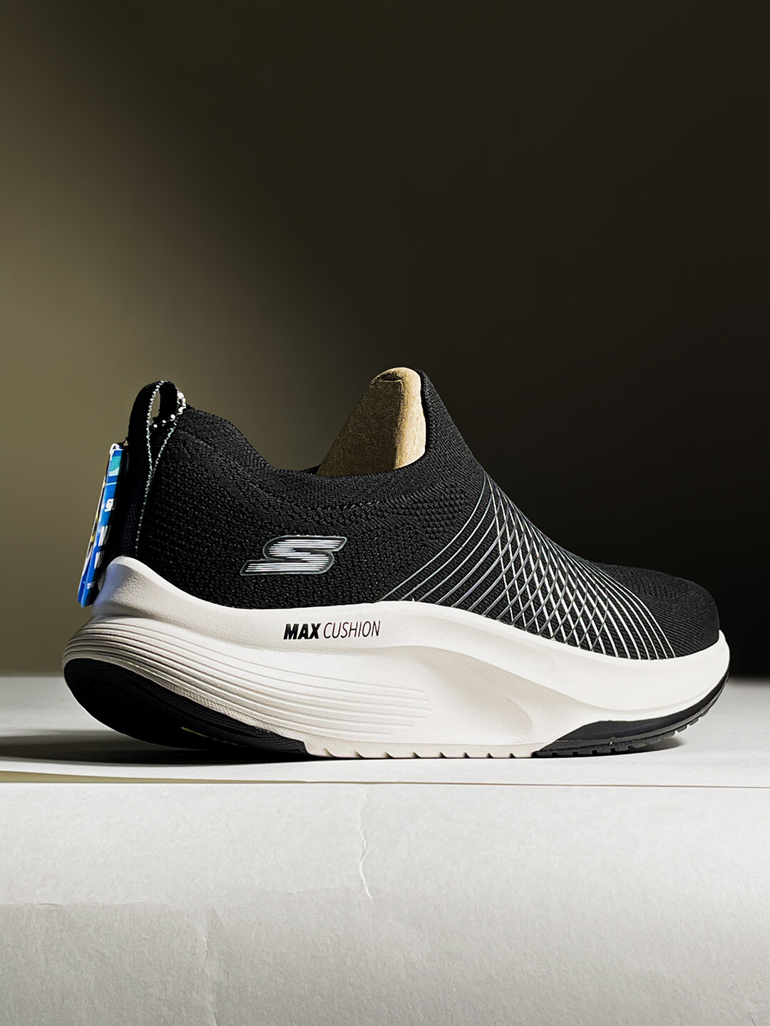 Кроссовки SKECHERS, полнота B, размер 38 EU, black white — фото 1