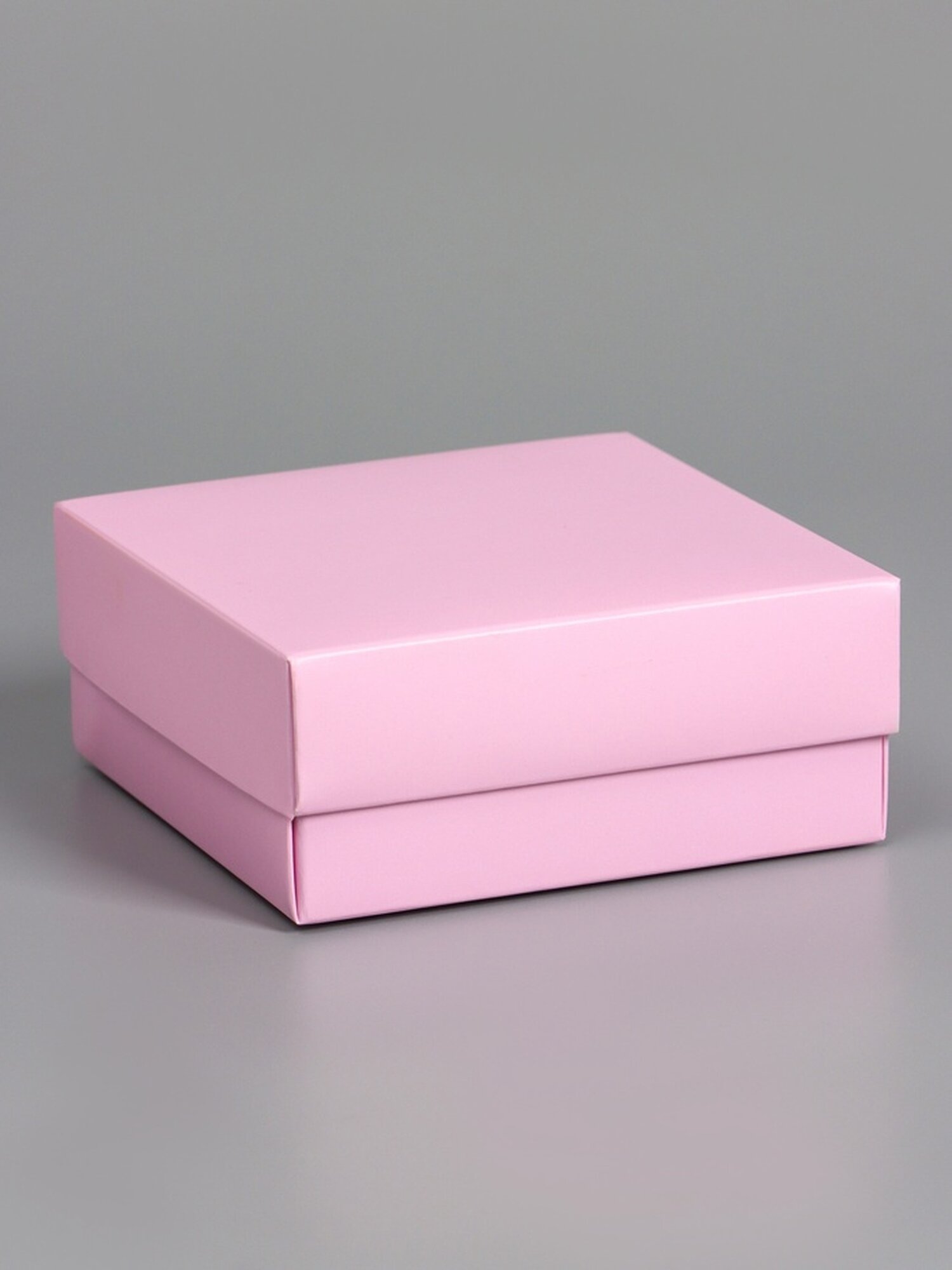 Коробка складная, крышка-дно, розовая, 12 х 12 х 5 см 10919408