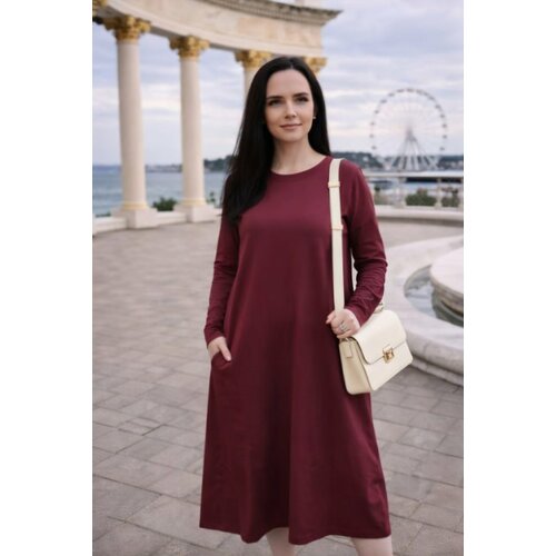 фото Платье wixi мода и стиль, размер xs, бордовый