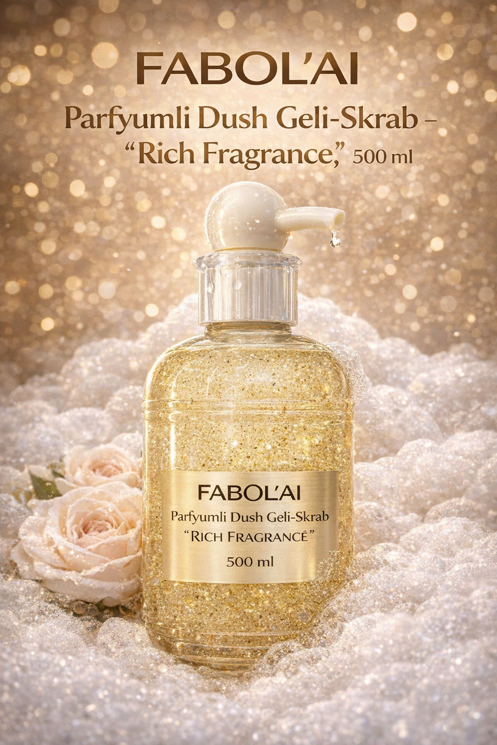 FABOL’AI Парфюмeрованный гель-скраб для душа Rich Fragrance, 500 мл