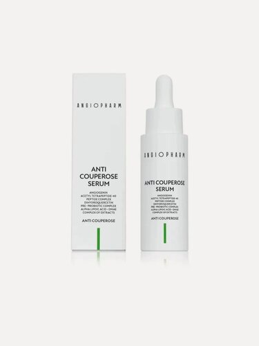 Изображение товара Антикуперозная Сыворотка Ангиофарм, для лица, 30мл, быстро впитывается, омолаживает