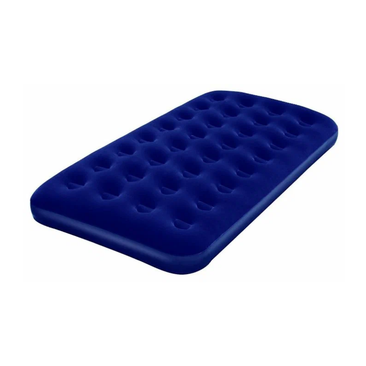 Матрас-кровать Bestway Flocked Air Bed Twin, синий, полуторный, выдерживает до 136 кг