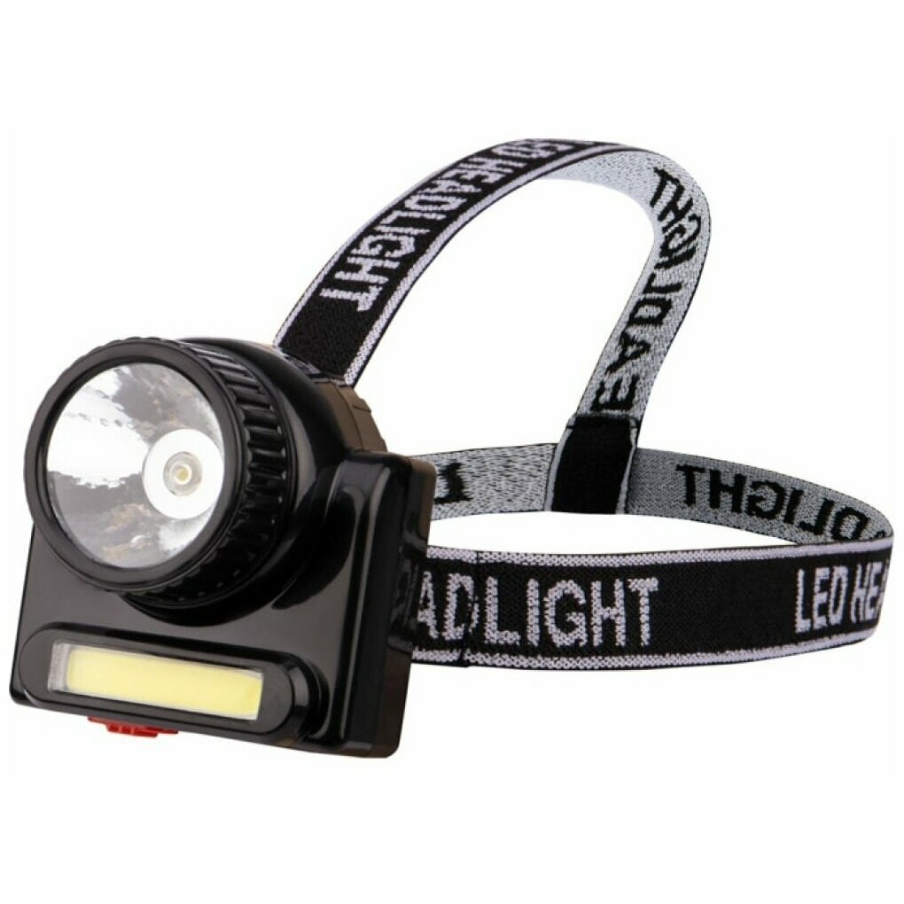 Фонарь налобный аккумуляторный (75-719)