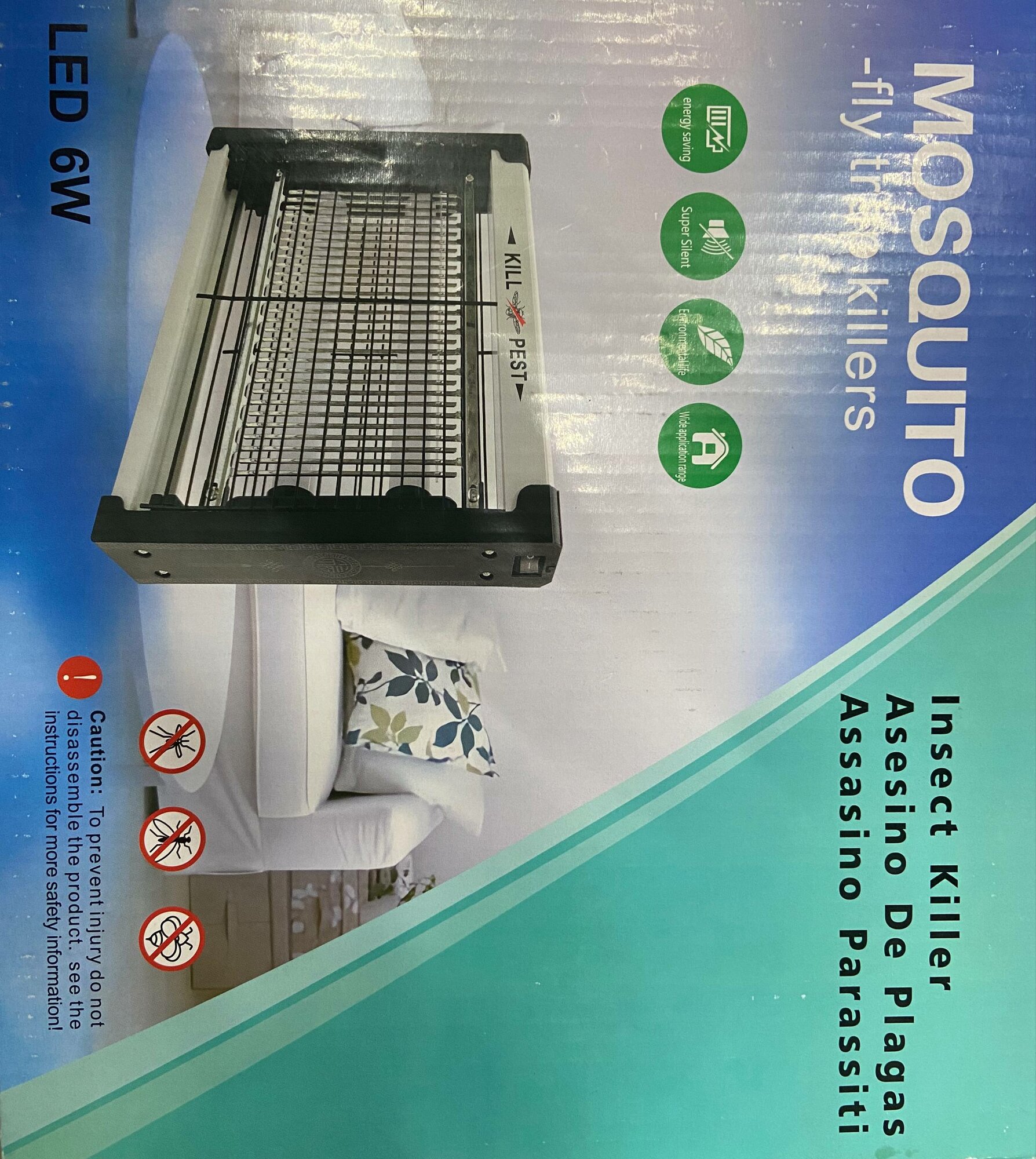 Электрическая мухобойка LED 6W Модель: F506