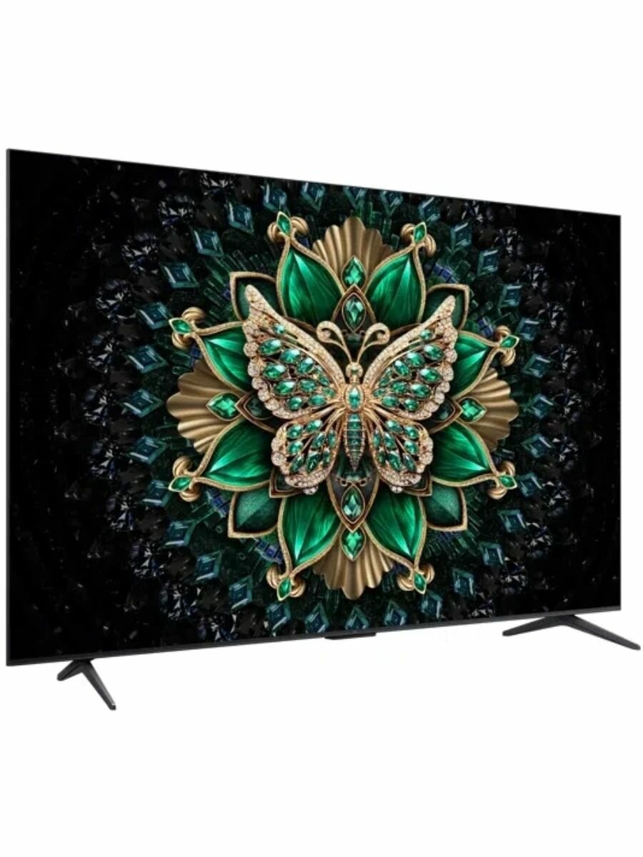 Телевизор TCL 55" 55C6K, QD Mini LED QLED 4K Google TV, черный — фото 1