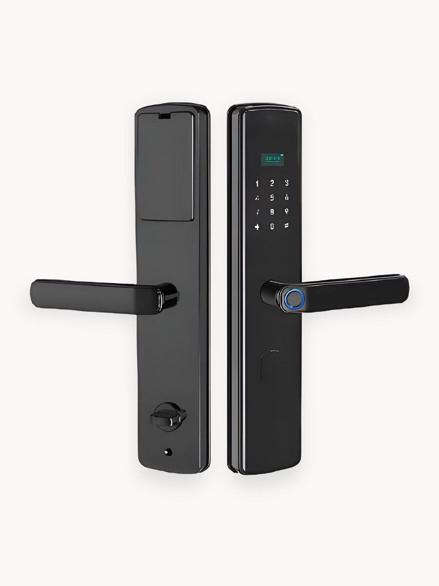 Встраиваемый замок Svendsen SafeKey, биометрический, черный, для дверей разных типов