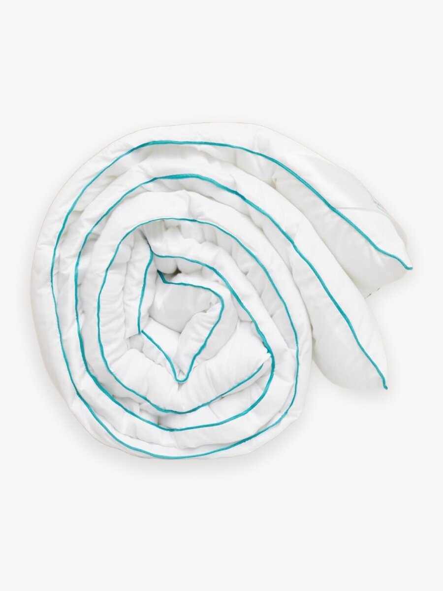 Одеяло 1,5 спальное 140х205 см Pero Home 300гр/м всесезонное, зимнее, пышное, теплое, микроволокно "Лебяжий пух"