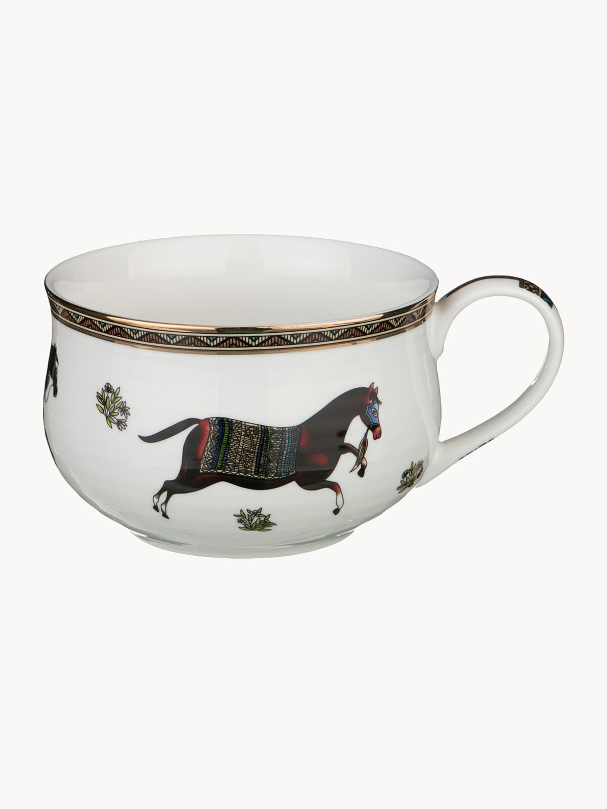 Бульонница Lefard "Passage", тарелка, суповая, с ручкой, фарфоровая, 500 мл