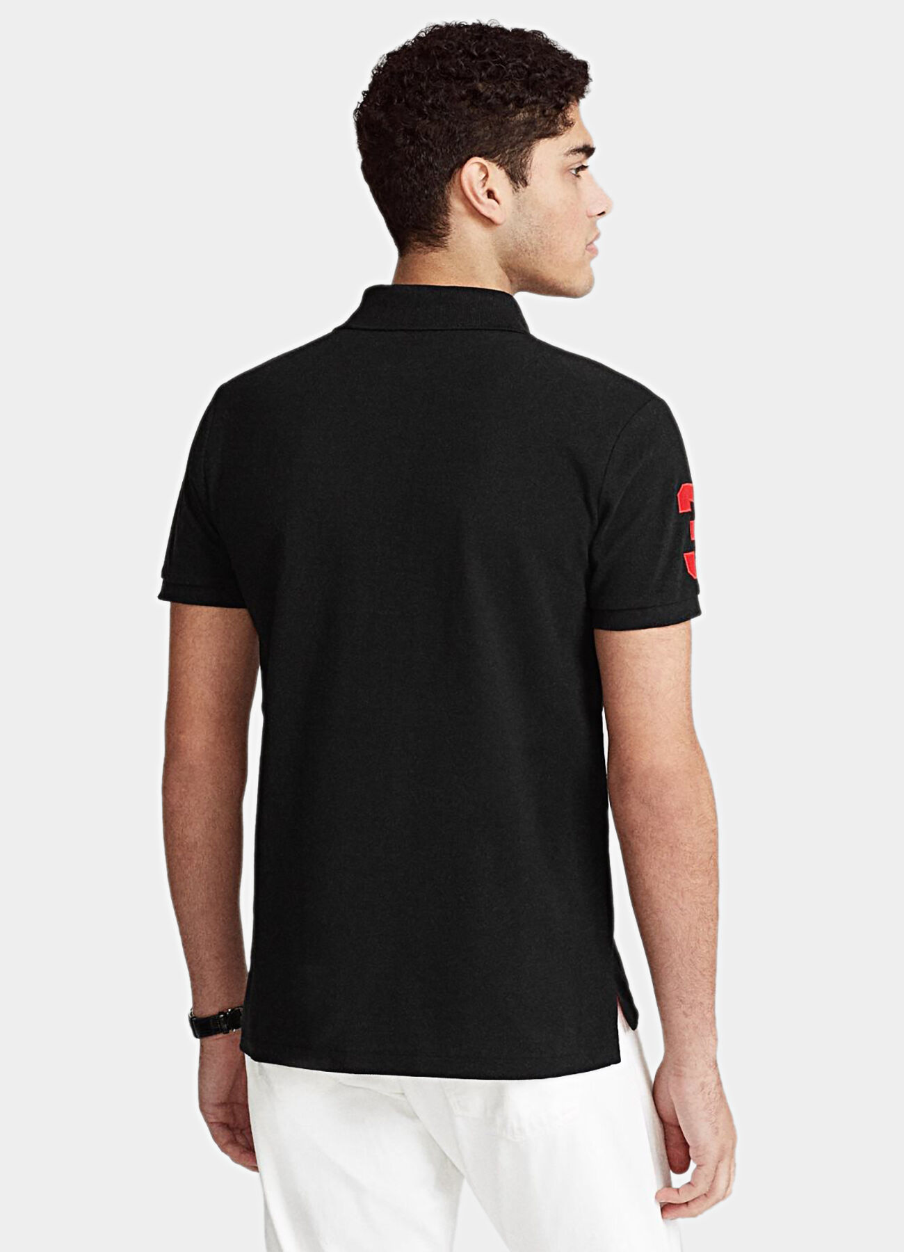 Поло Polo Ralph Lauren, размер L, чёрный — фото 1