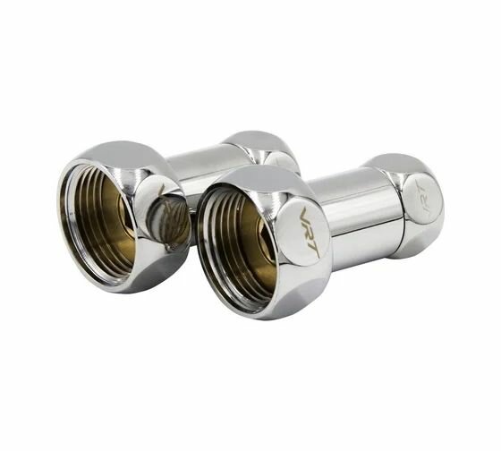 Прямое соединение 1"х1/2" г/г, хромированное VRT