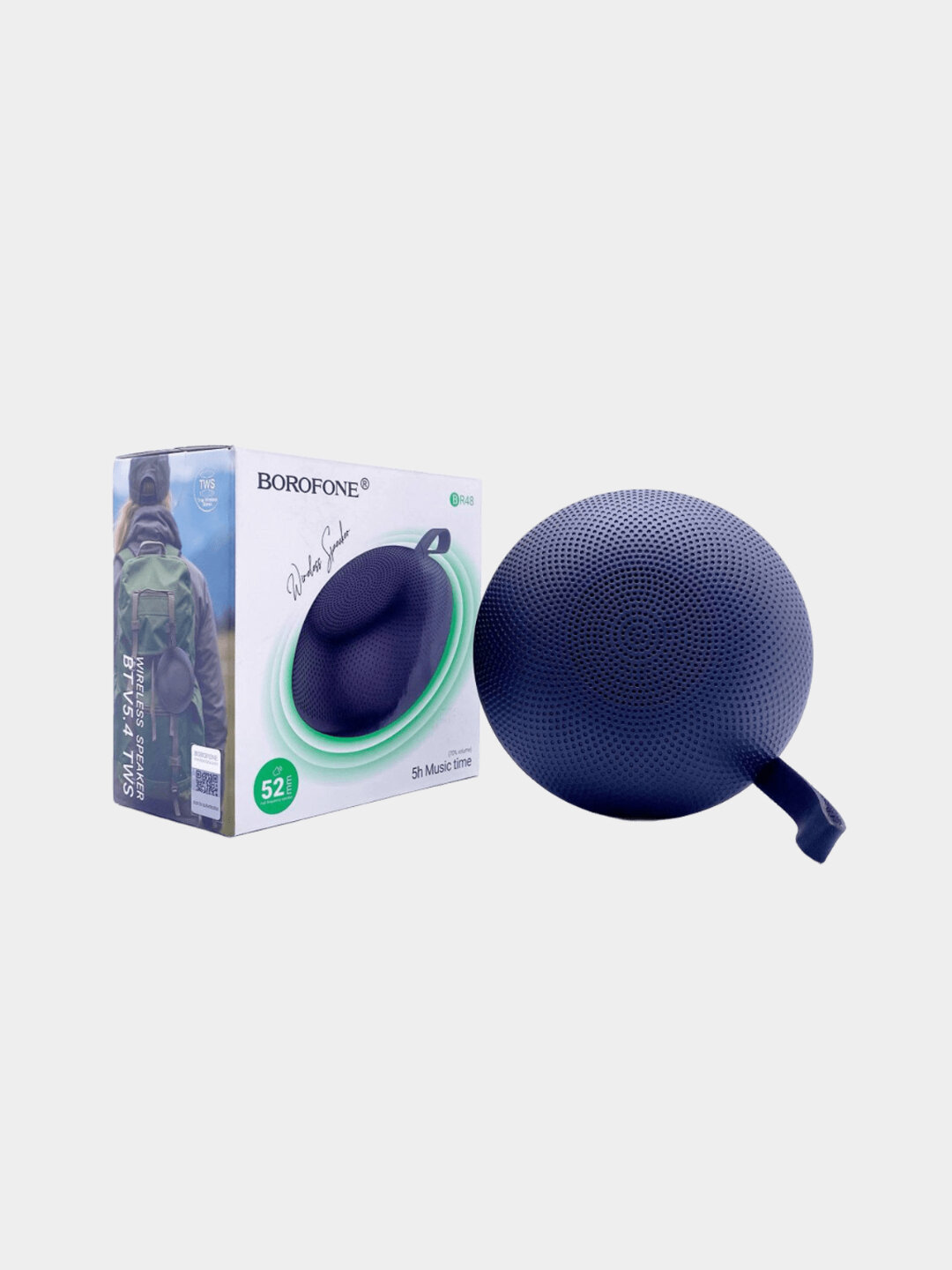 Borofone BR48 — Bluetooth колонка 5 ч музыки, водостойкая, компактный дизайн