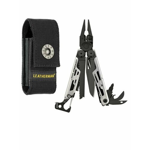 Мультитул LEATHERMAN Signal Black & Silver, нержавеющая сталь,19 функций