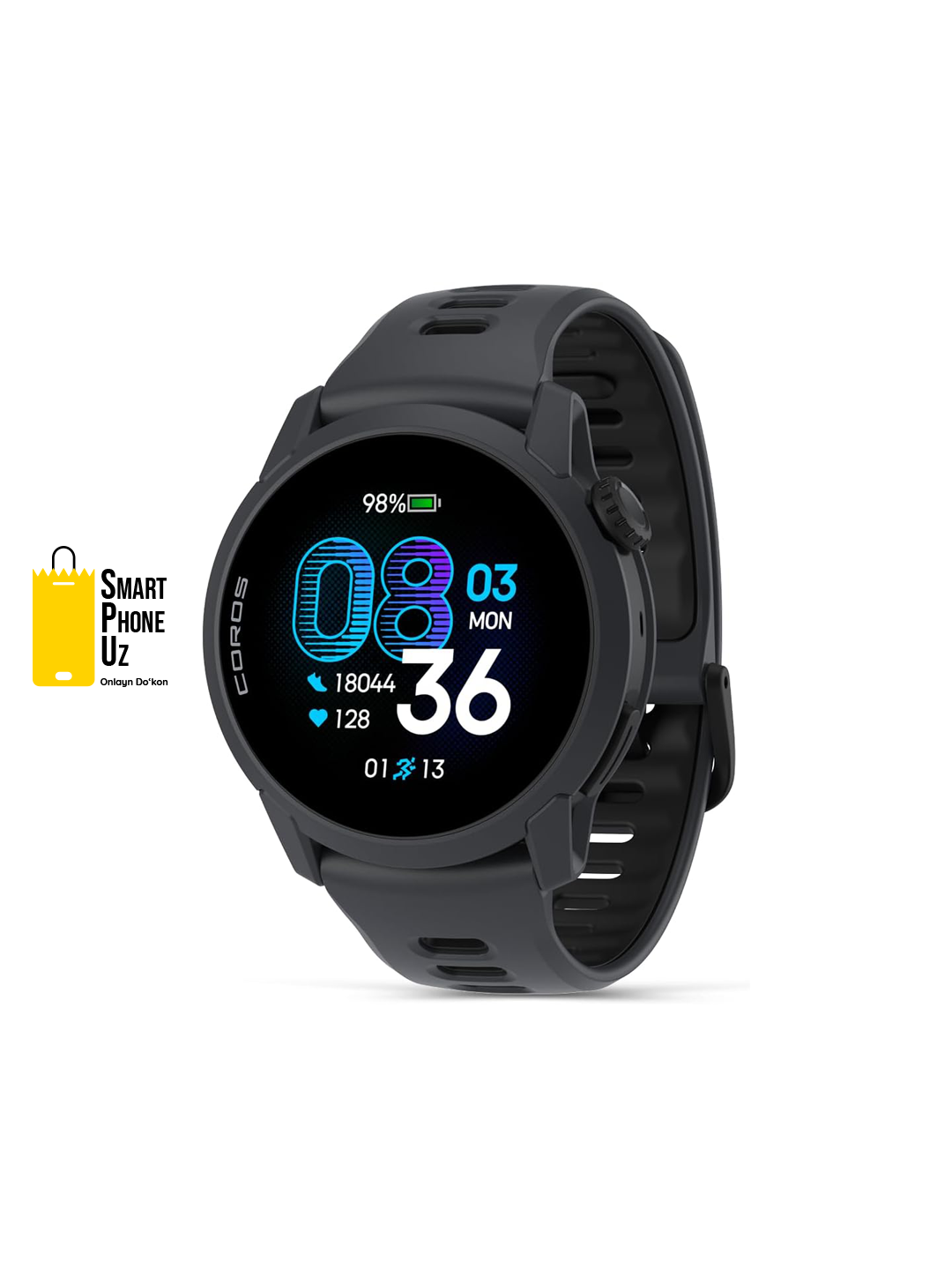 Часы COROS Pace 4, чёрный, батарея до 19 дней, AMOLED дисплей