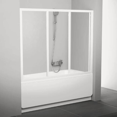 Изображение товара Шторка на ванну Ravak Supernova AVDP3-150 151 см, стеклянная, раздвижная, прозрачная