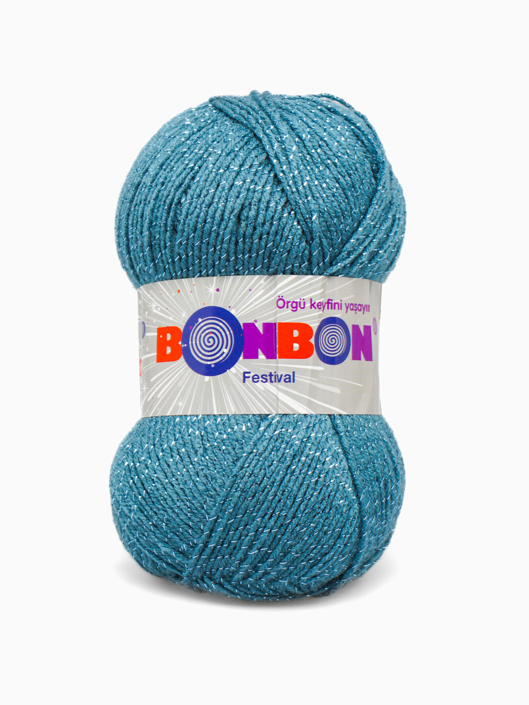 Нити для вязания "BonBon Festival", акрил 100%, с люрексом, 300м