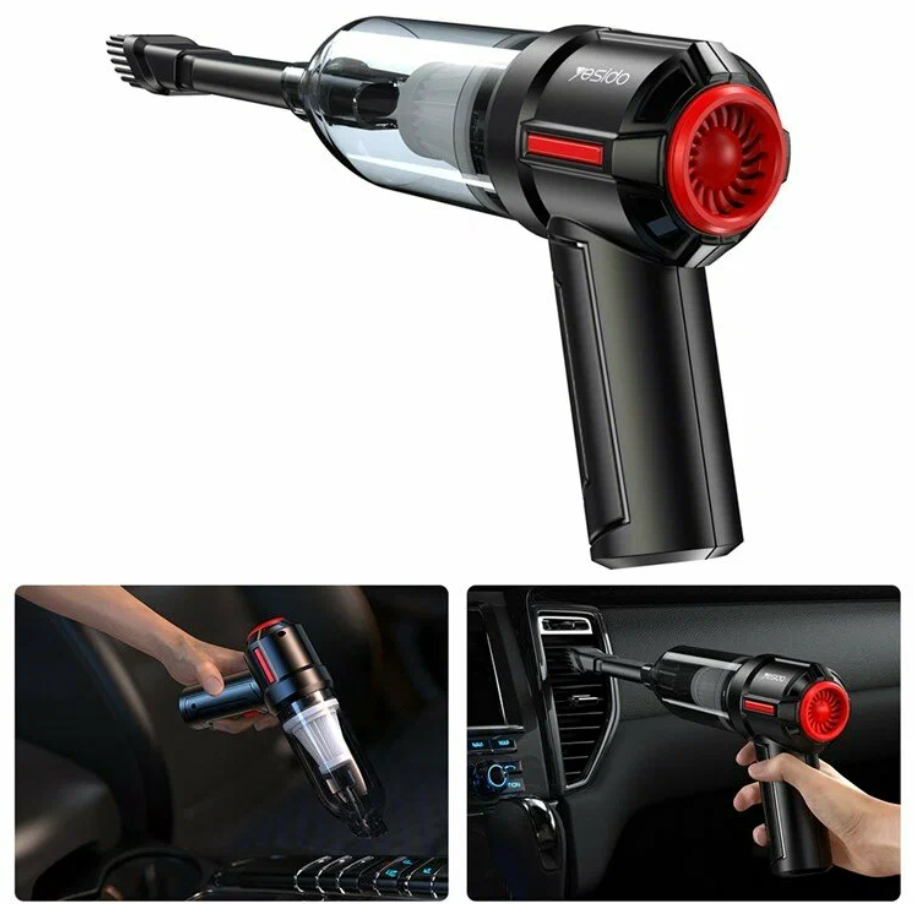 Портативный беспроводной пылесос воздуходувка Yesido VC03 Vacuum Cleaner 4500 Pa, 56W, 3600 mAh