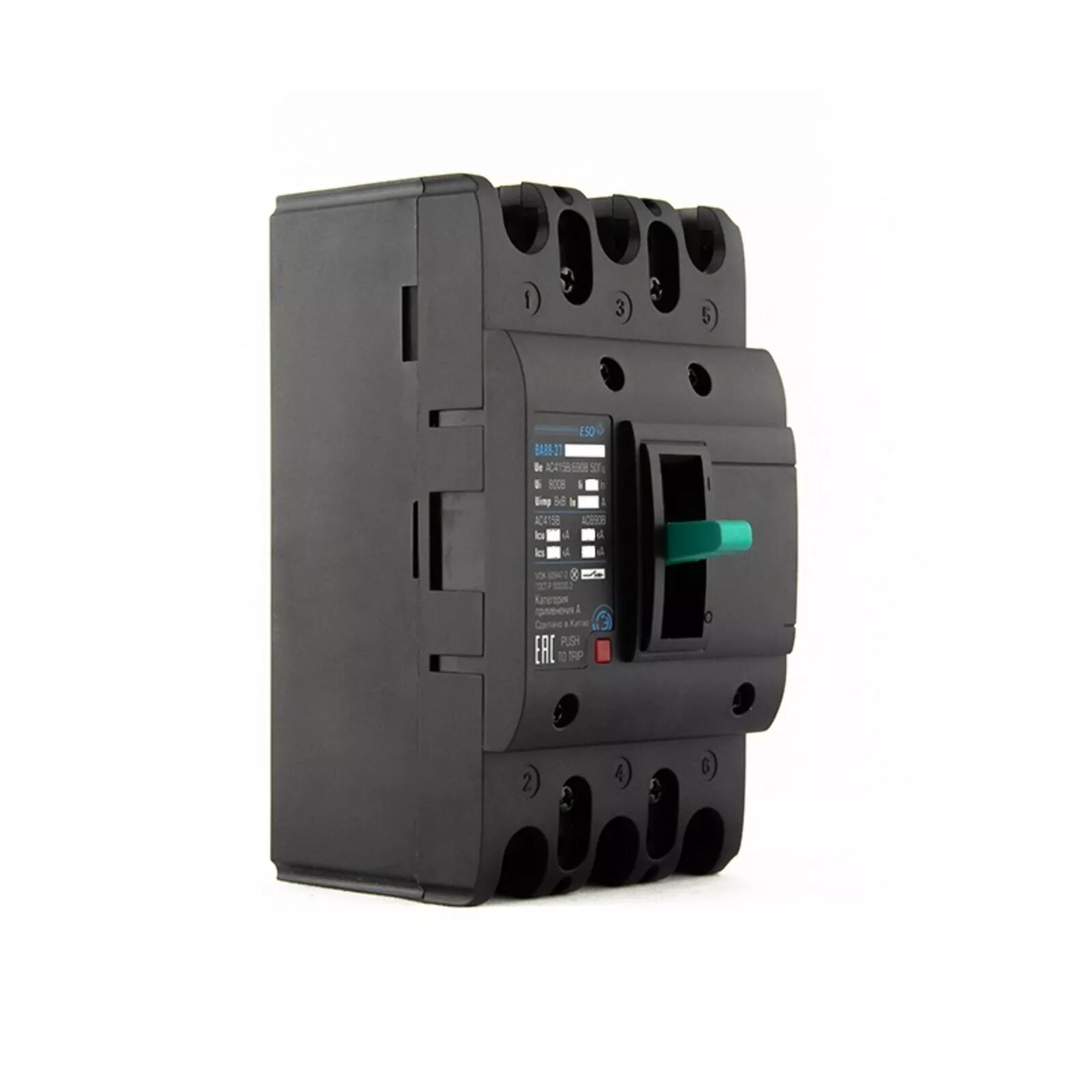 Автоматический выключатель ВА 88-37/125L 3P TMF 80А 25кА 415 АС ESQ 14.02.01.000033